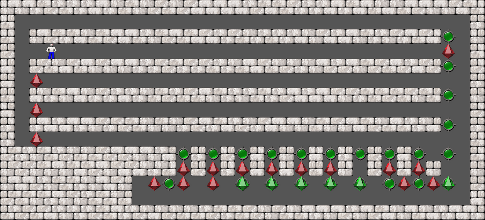 Сокобан Bugs509 collection уровень 44